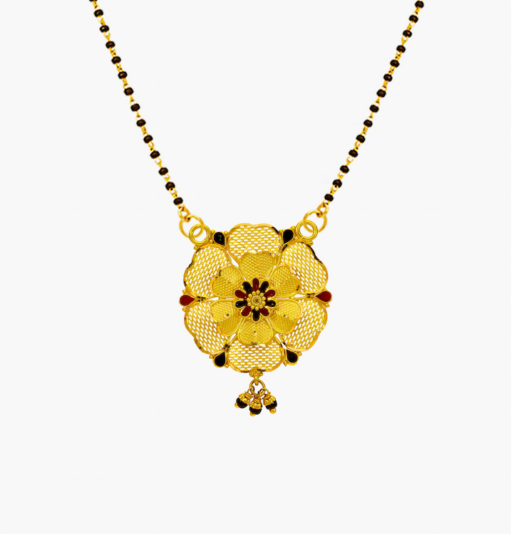 The Decorated Flower Mangalsutra